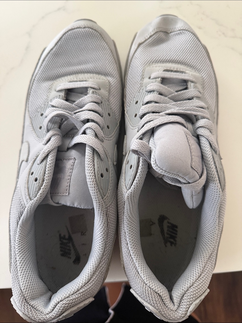 Nike Male Light Grey Mesh Sneakers